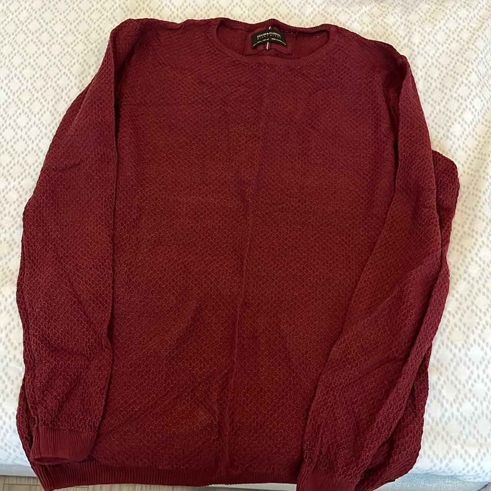 Large knit sweater